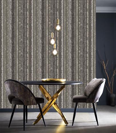Striatus Charcoal/Gilver - W0211/01 Tapetti