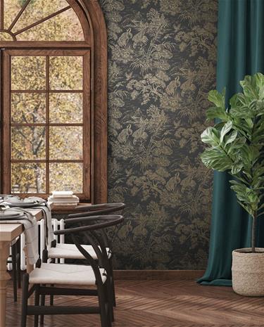 Natoru Charcoal Gold - 91701 Tapetti
