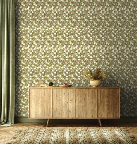 Tiny Tulip Olive Mix - GHS50139W Tapetti – kuva 3/3