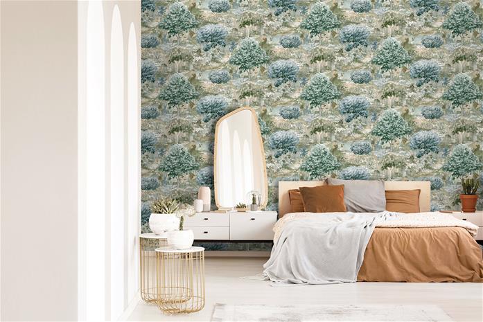 Zodiac Blue Green - 91542 Tapetti