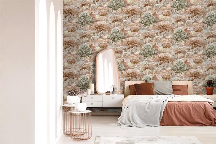 Zodiac burnt orange - 91541 Tapetti