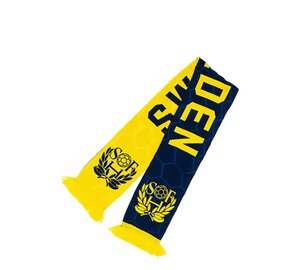 NeH Knitted Scarf Jacquard Yellow/Blue - Multi/patterned - ONE SIZE