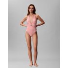 Calvin Klein Plunge One Piece - Coral - XL