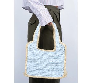 SUI AVA Waffle Cloud Bag - Blue - ONE SIZE