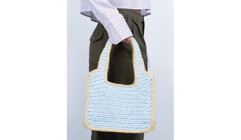 SUI AVA Waffle Cloud Bag - Blue - ONE SIZE