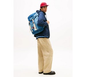 Tommy Hilfiger Tjm Denim Patchwork Backpack - Blue - ONE SIZE
