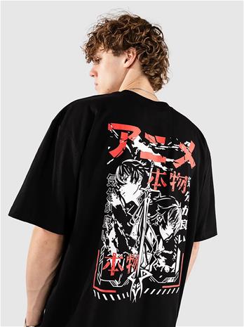 Redefined Rebel CCAnime Sword Oversized Fit T-paita black Miehet