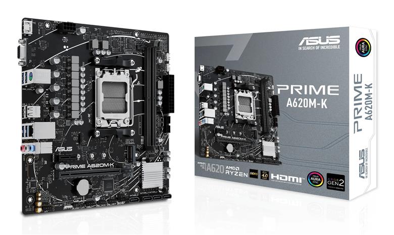 ASUS PRIME A620M-K AM5 2xDDR5 mATX MB 4xSATA 1xM.2 – kuva 7/8