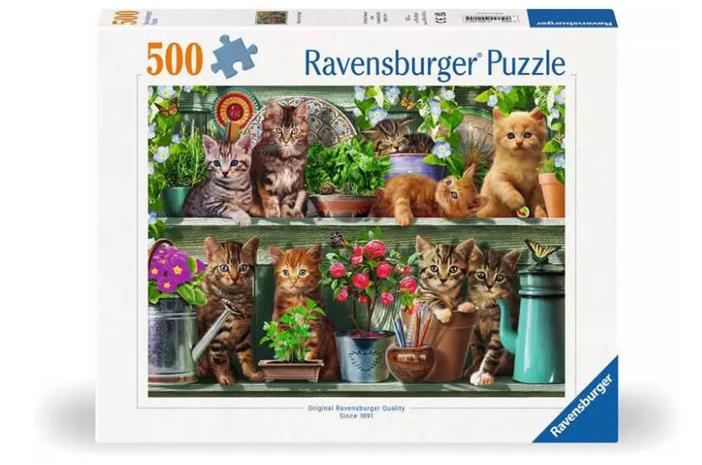 Ravensburger - Puzzle Cats On The Shelf 500p (12000205)