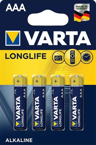 Varta – Longlife AAA 4 Pack (B) (4103101414)