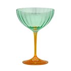 Anna + Nina Jazzy Arancia Optic Champagne Glass - Green - 20 CL