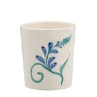 Anna + Nina Indigo Flora Latte Cup - Cream - 80 CL