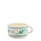 Anna + Nina Leaf Cappuccino Mug - Cream - 30 ML