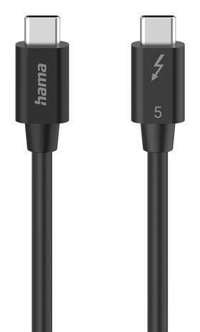 Hama Cable USB-C Thunderbolt 5 80 Gbit/S Ultra-Hd 8K 1.0M Black – kuva 2/4