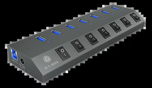 ICY BOX 7 Port USB 3.0 hub and charger