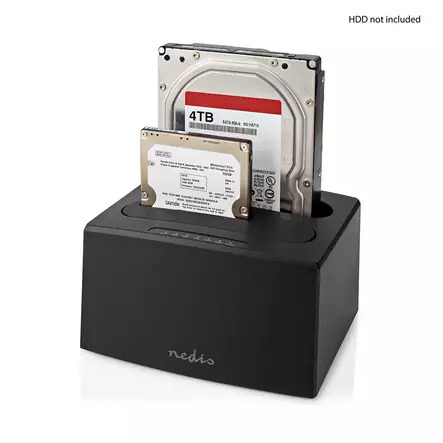 Nedis HDDUDB3210BK storage drive docking station – kuva 3/5