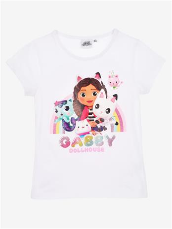 Gabby's Dollhouse Tshirt - White - 128