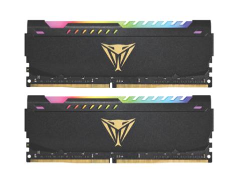 Patriot Viper Steel RGB - DDR4 - kit - 32 GB: 2 x 16 GB - DIMM 288-pin - 3600 MHz / PC4-28800 - unbuffered