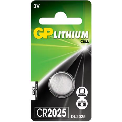 GP Batteries â€“ CR2025 Lithium Coin, 1 Pack (B) (2183)