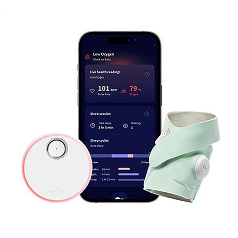 Owlet Dream Sock + Owlet Cam 2, Mint