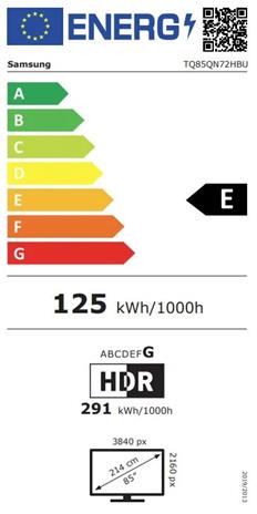 Samsung TQ85QN72HBU (85"), QLED-televisio
