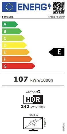 Samsung TMR75R85HAU (75"), QLED-televisio