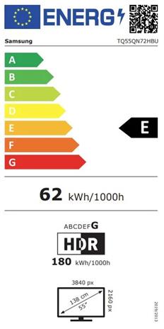 Samsung TQ55QN72HBU (55"), QLED-televisio