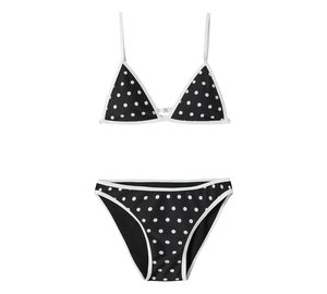 LMTD Nlfzinnio Dot Bikini - Black - 170-176