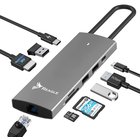 REAGLE HUB USB-C HDMI 4K 60Hz USB C PD 100W USB 3.2 LAN RJ45 kortinlukija