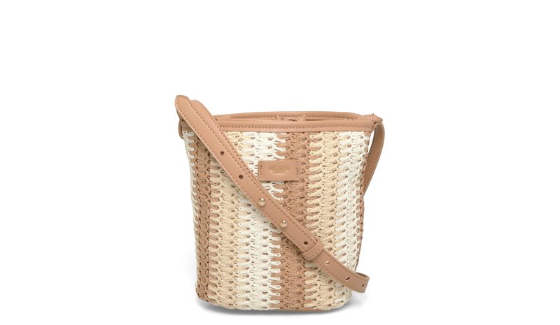 Ulrika Bucket Straw - Brown - ONE SIZE