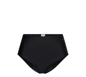 GANNI Recycled Core Solid Highrise Bikini Briefs - Black - 42
