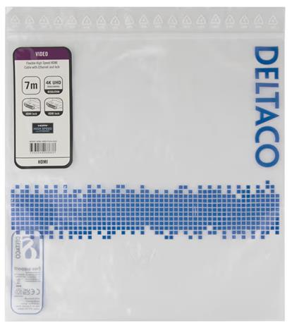 Deltaco HDMI cable with Ethernet - 7 m