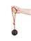 Non-Stop - Ball with rope - Orange/black - 6cm – kuva 2