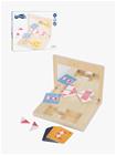Small Foot Wooden Symmetry Game with Mirror Educational