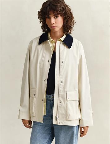 GANT Cotton Spring Decker Jacket - Cream - M