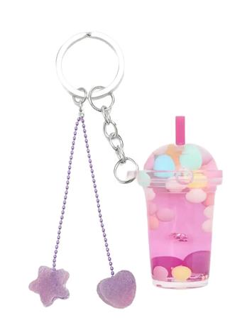 Mango Charms Key Ring - Pink - ONE SIZE