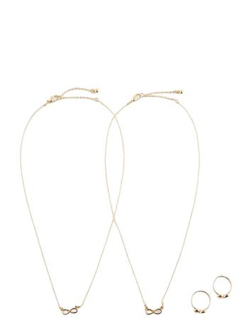 Mango Infinity Ring And Collar Set - Gold - ONE SIZE