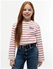 Tommy Hilfiger Tommy Hilfiger Sripe Tee Ls - Red - 46