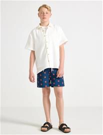 Lindex Swim Shorts With Structure - Navy - 170