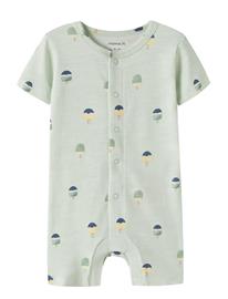 name it Nbmjerome Ss Sunsuit - Green - 80
