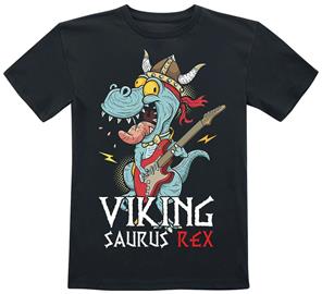 Tierisch - Viking Saurus Rex - T-paita - Lapset - Musta