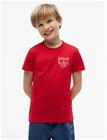 Tommy Hilfiger Outline Flag Graphic T-Shirt Ss - Red - 176