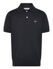 Gant Kids Shield Knitted Ss Polo - Navy - 176
