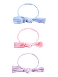 Mango Bow Hair Ties 3 Pack - Blue - ONE SIZE