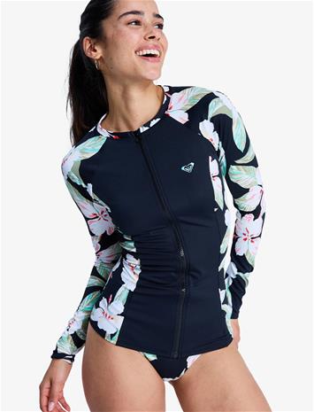 Roxy Ls Zip Lycra - Black - XXL