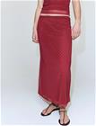 Mango Polka Dot Tulle Skirt - Red - XL