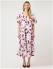 YAS Yasromy Ss Long Dress S. - Burgundy - 42