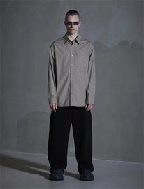 HAN Kjøbenhavn Script Logo Shirt - Brown - 54