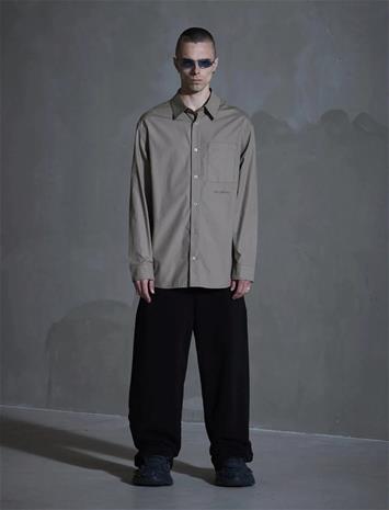 HAN Kjøbenhavn Script Logo Shirt - Brown - 54