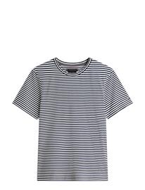 Tommy Hilfiger Dc Mercerized Stripe Tee - Navy - XXL